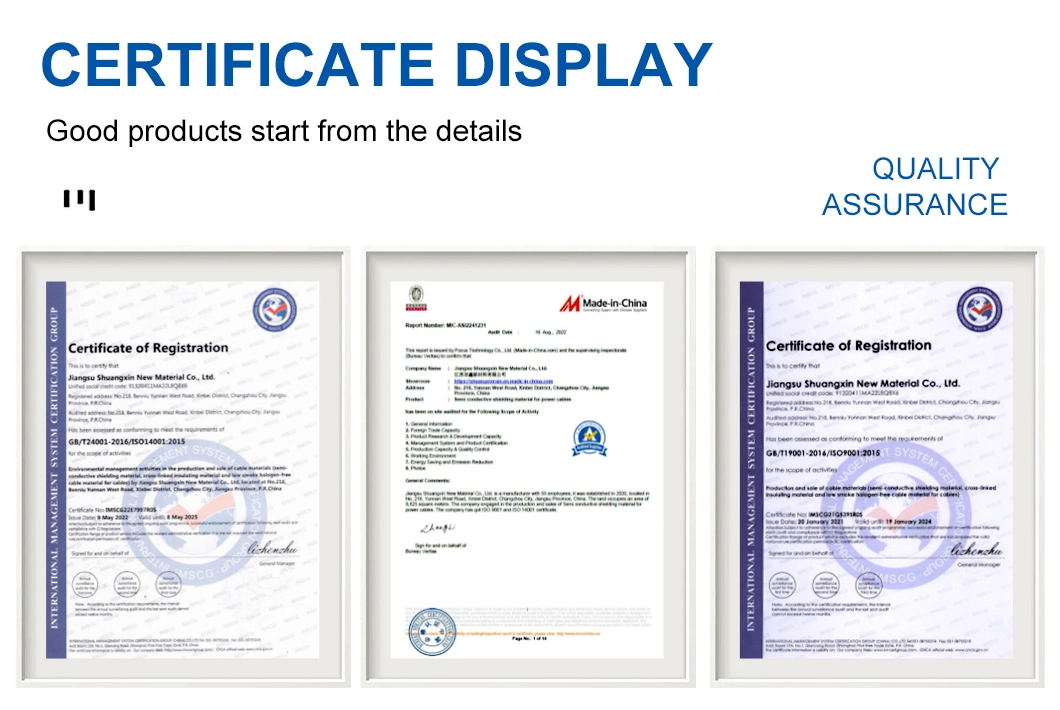 35kv and Below Cable Factory Special Conductor Shielding Material